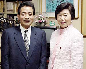 土井党首と白川